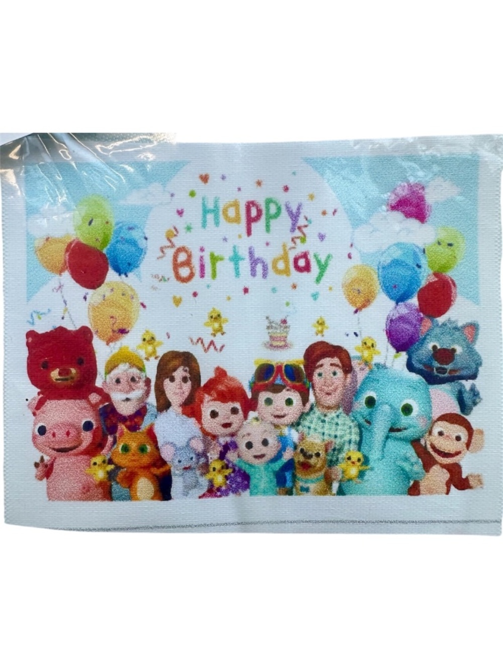 NEW Cocomelon Happy Birthday Party Banner 7x5 inches
